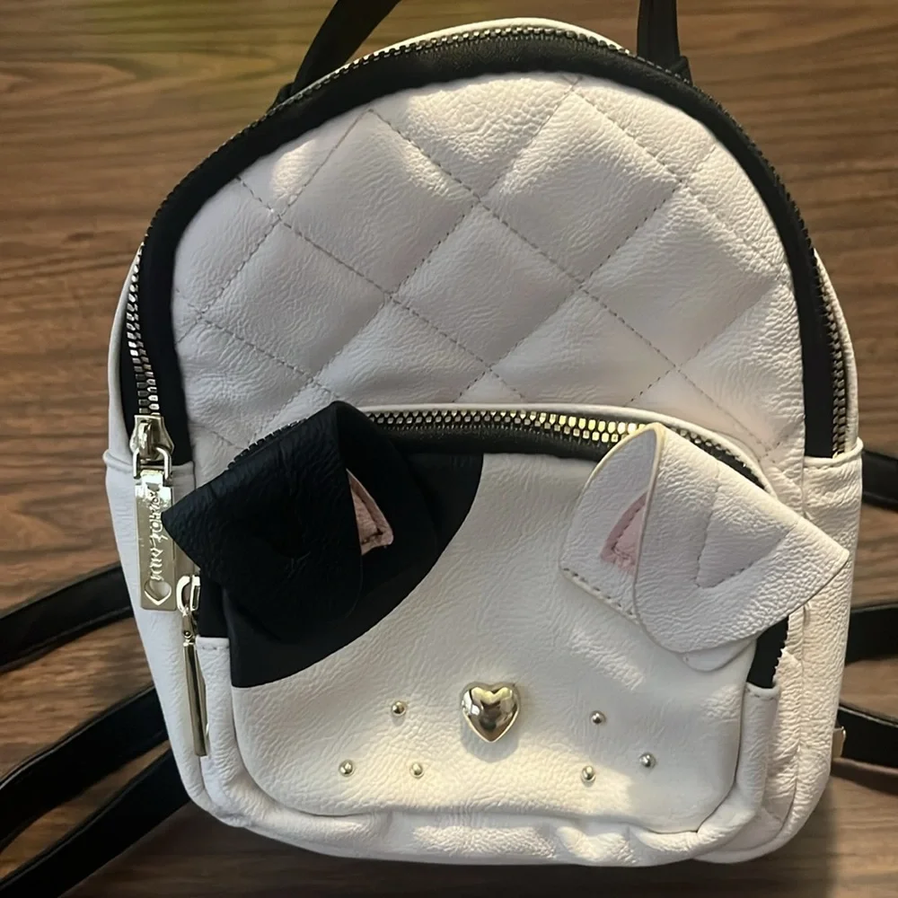 Betsey Johnson Dog Puppy Backpack Purse Bag